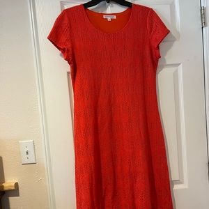 Down east short sleeve lace dress